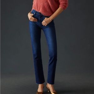 Paige Cindy Cropped Raw Hem Jeans